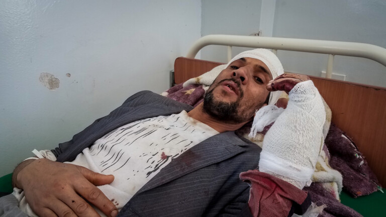 Victims of airstrike in Sanaa