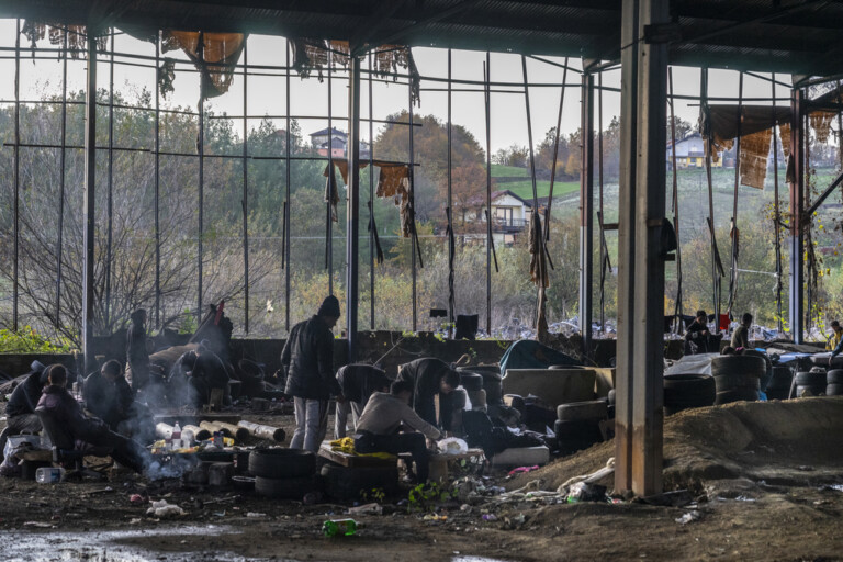 Thousands of migrants trapped ahead of Bosnian winter.