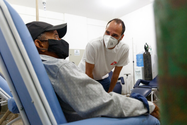 MSF International President, Dr. Christos Christou, in Rondônia, Brazil