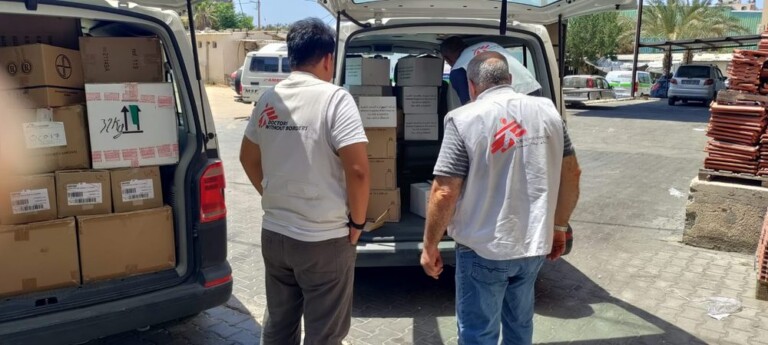 Donaciones de MSF en Gaza