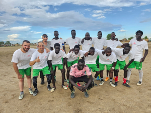 El equipo de fútbol de Médicos Sin Fronteras en Abyei