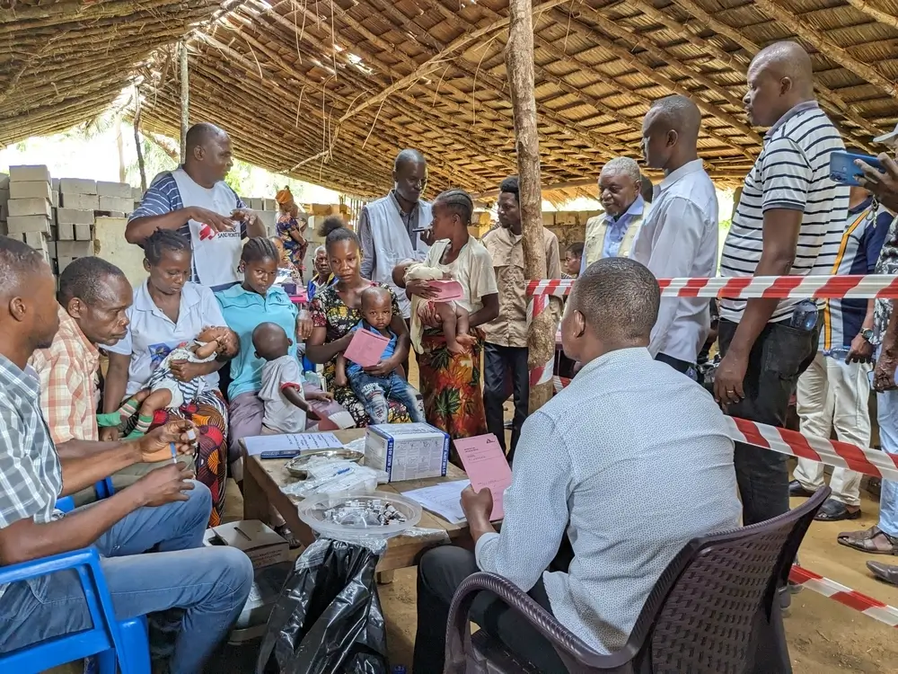 Respuesta de MSF al brote de sarampión en RDC.