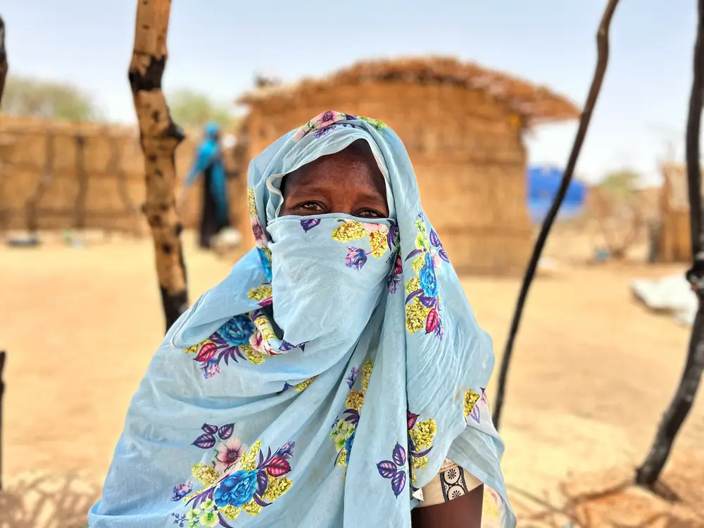 Naffisa en el campo de personas refugadas enel este de Chad