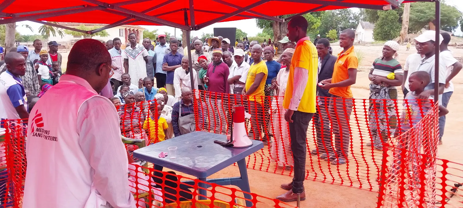 Equipo de promoción de la salud de MSF en Mozambique.