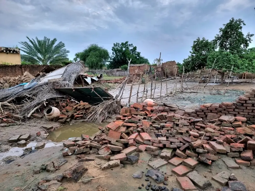 La mayoría de los habitantes de Koukou han perdido sus hogares. 