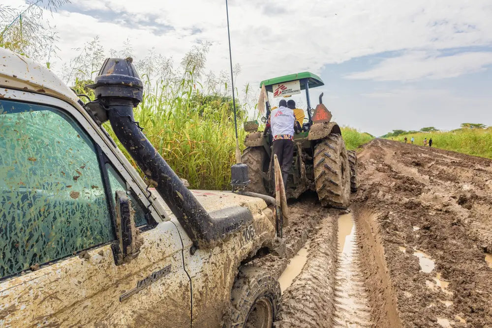 Carretera en la zona administrativa especial de Abyei