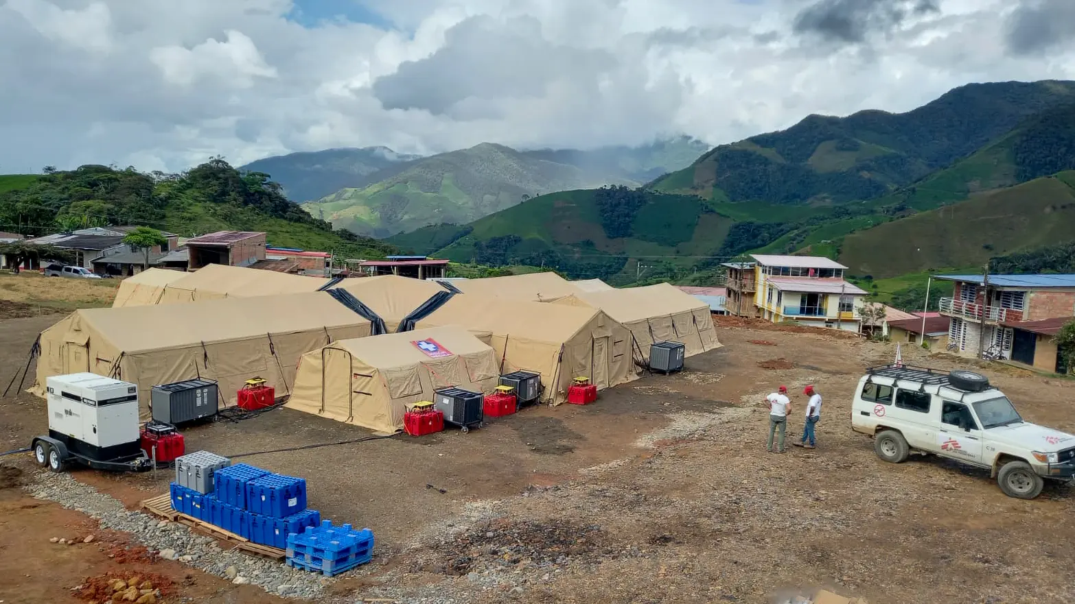 El hospital de campaña que Médicos Sin Fronteras instaló en Colombia para las personas afectadas por el conflicto en el Cañón del Micay