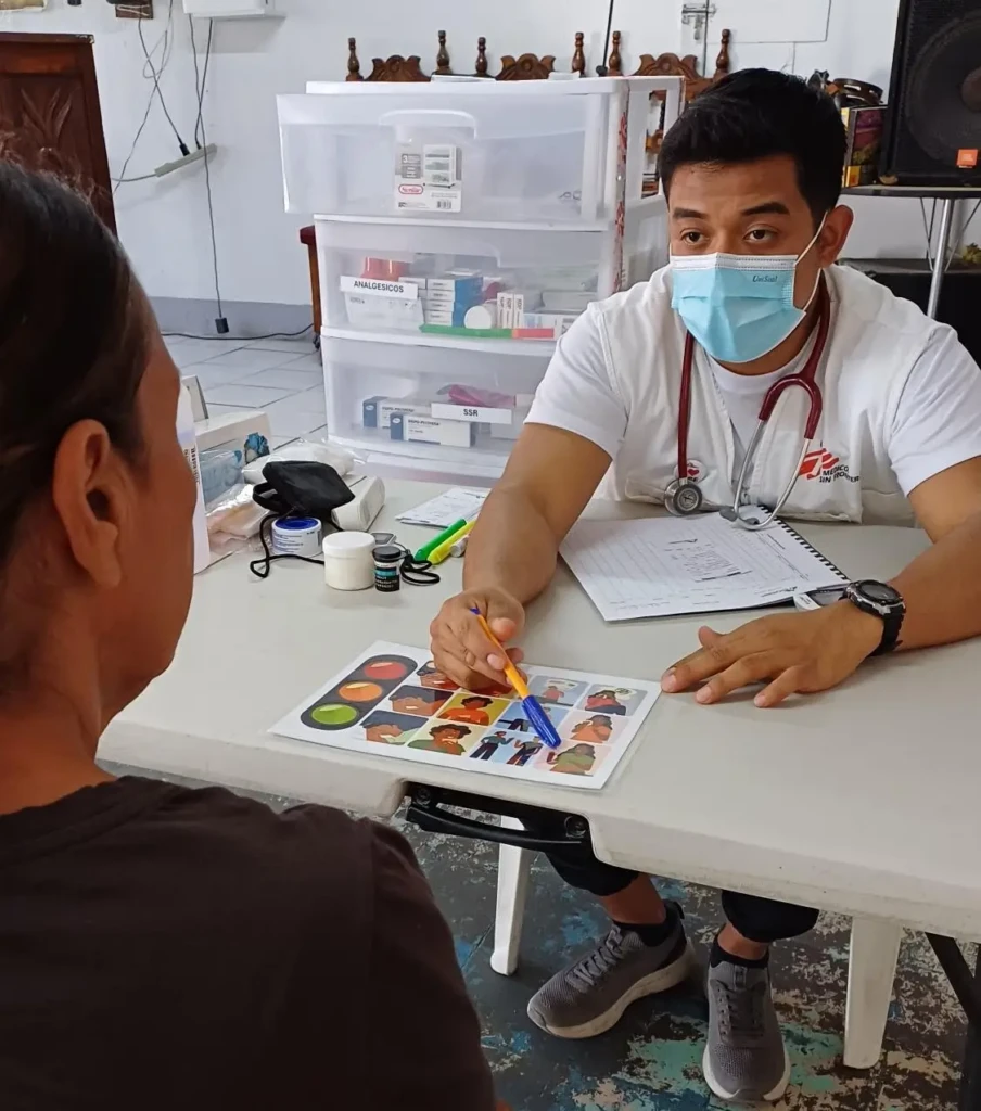 Equipo de psicología en el proyecto de Reynosa, Tamaulipas.