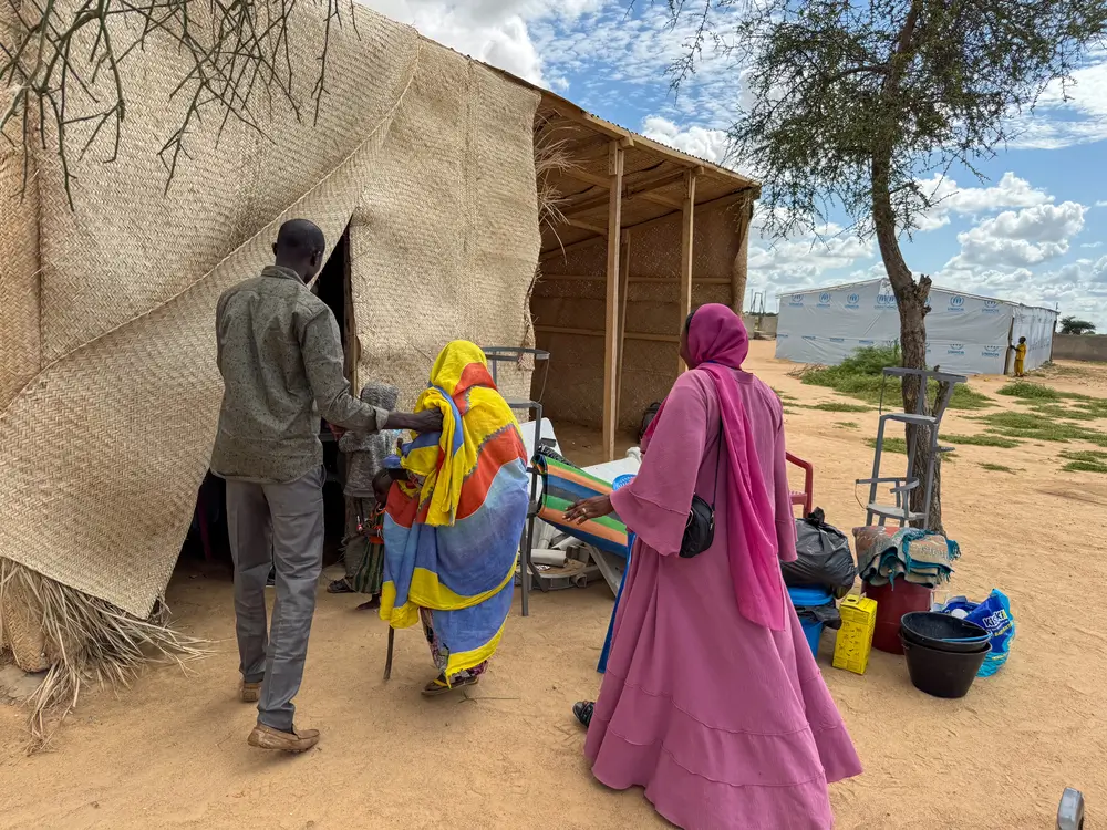 Vista del campamento de tránsito de Tine, Chad, agosto de 2024.
