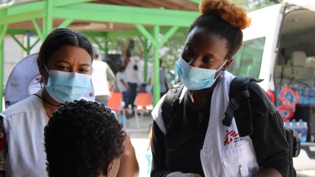 Nuestros equipos en Reynosa, Tamaulipas, realizan actividades de promoción de la salud en dos albergues de la ciudad.