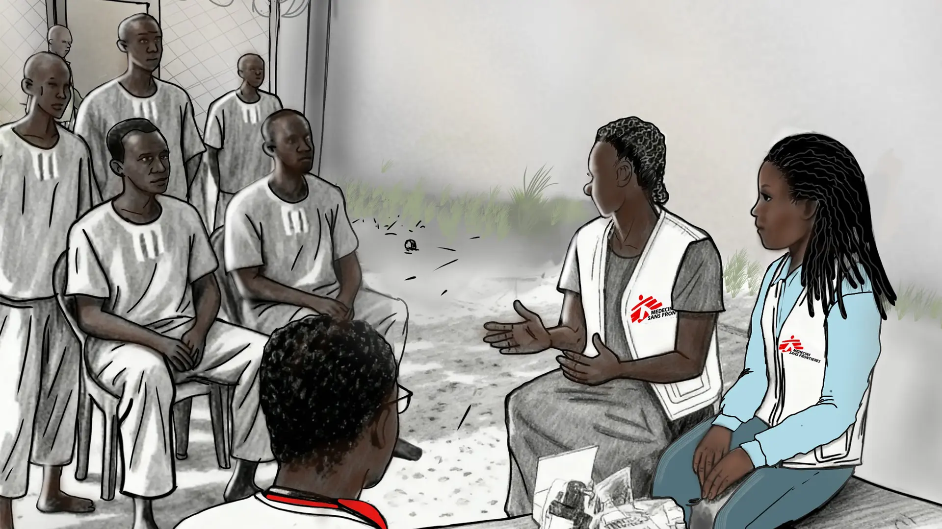 Un solo acto cambió para siempre la vida de Samat Nyuk. Lo que comenzó como una lucha interna lo llevó a la cárcel en lugar de a un hospital. Malakal, Sudán del Sur. 