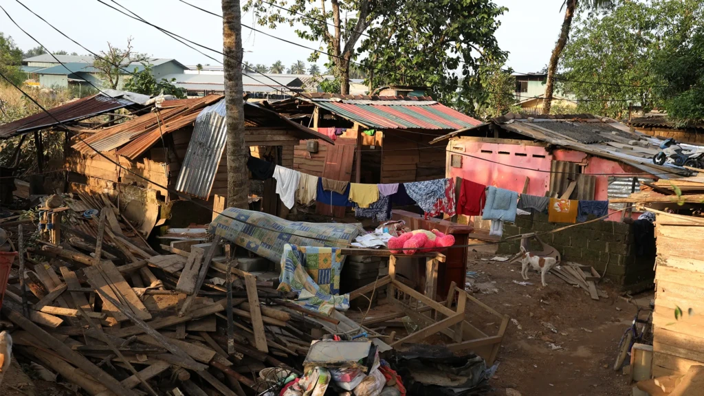 MSF respondemos a la destrucción causada por las inundaciones del ciclón Ditwah en Sri Lanka. Diciembre 2025. © MSF