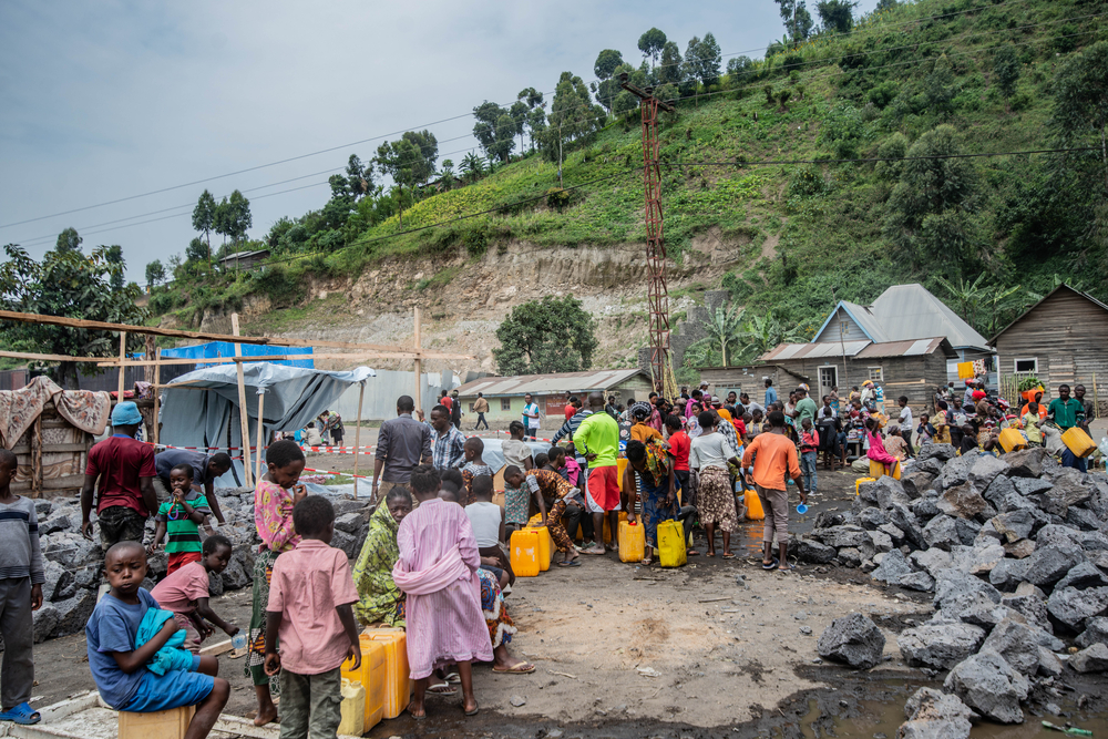Water distribution in Sake, North Kivu, DRC