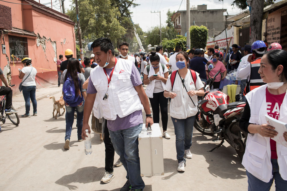 MSF provides psychosocial support to those affected by the earthquake in Mexico.