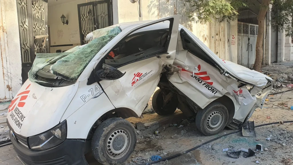 Daños en la sala de partos del centro de salud de la localidad de Sebeya, en el noreste de Tigray. Etiopía, marzo de 2021.