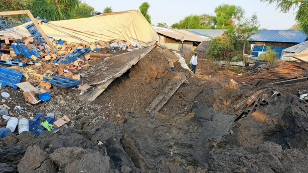 El hospital destruido en Lankien, Sudán del Sur.