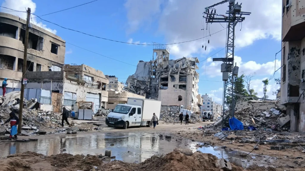 Destrucción en el norte de la Ciudad de Gaza.