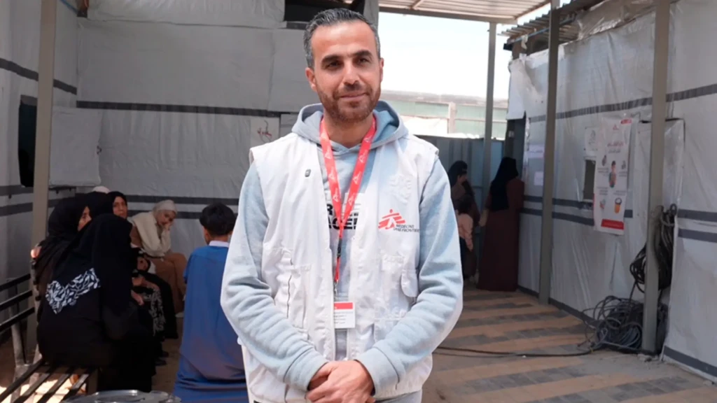 Dr. Mohammed Mahmoud Abu Tayyem, pediatra de MSF en Gaza.