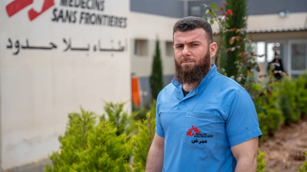Abdularahman Arour, enfermero de la unidad de quemados. Siria.