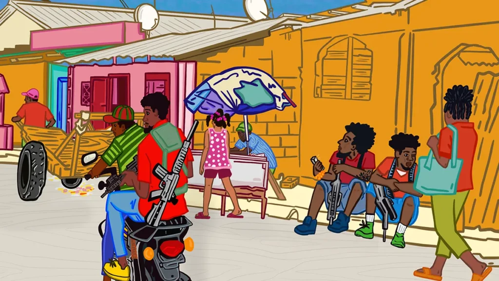 Vista de una calle en Cité Soleil, un barrio controlado por grupos armados.