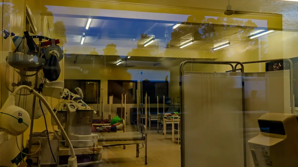 Vista al interior del hospital de Carnot, República Centroafricana, 2026.