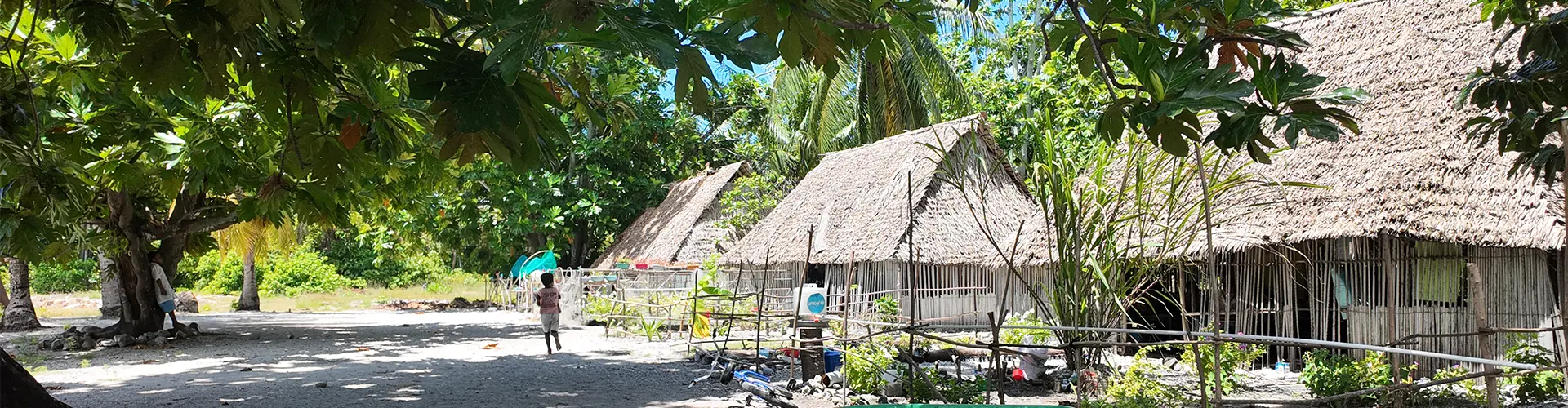 El equipo de agua y saneamiento en Kiribati.