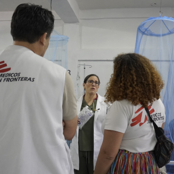 Personal de MSF en la respuesta por dengue en Honduras