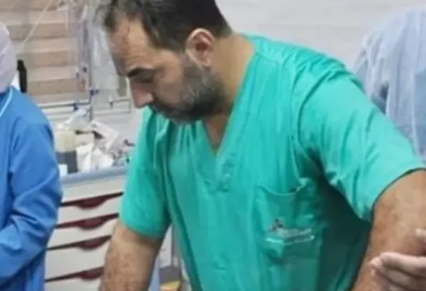 El Dr. Obeid en el Hospital Al Shifa (Gaza), en una fotografía de noviembre de 2023.