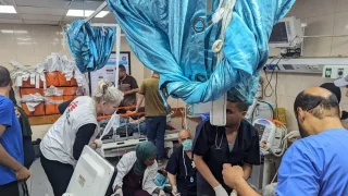 El Hospital Al Aqsa recibe a muchos pacientes heridos