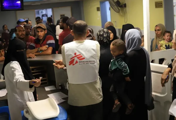 Sala de maternidad del Hospital Nasser. Julio fue un mes mortal en Gaza.