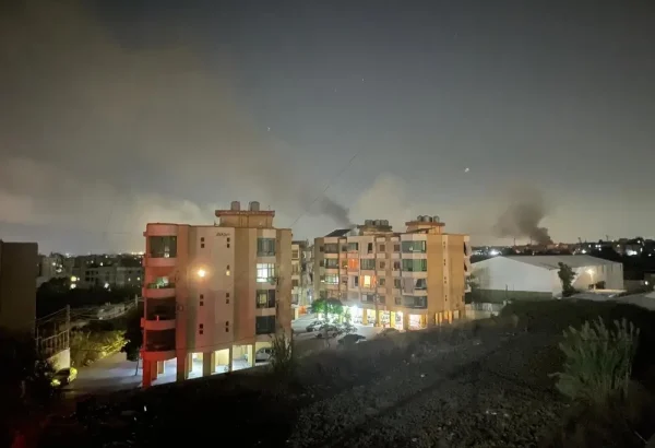 Vista de los ataques aéreos en el sur de Beirut.