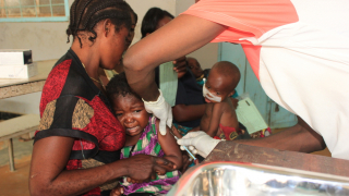Measles vaccination campaign in Walikale